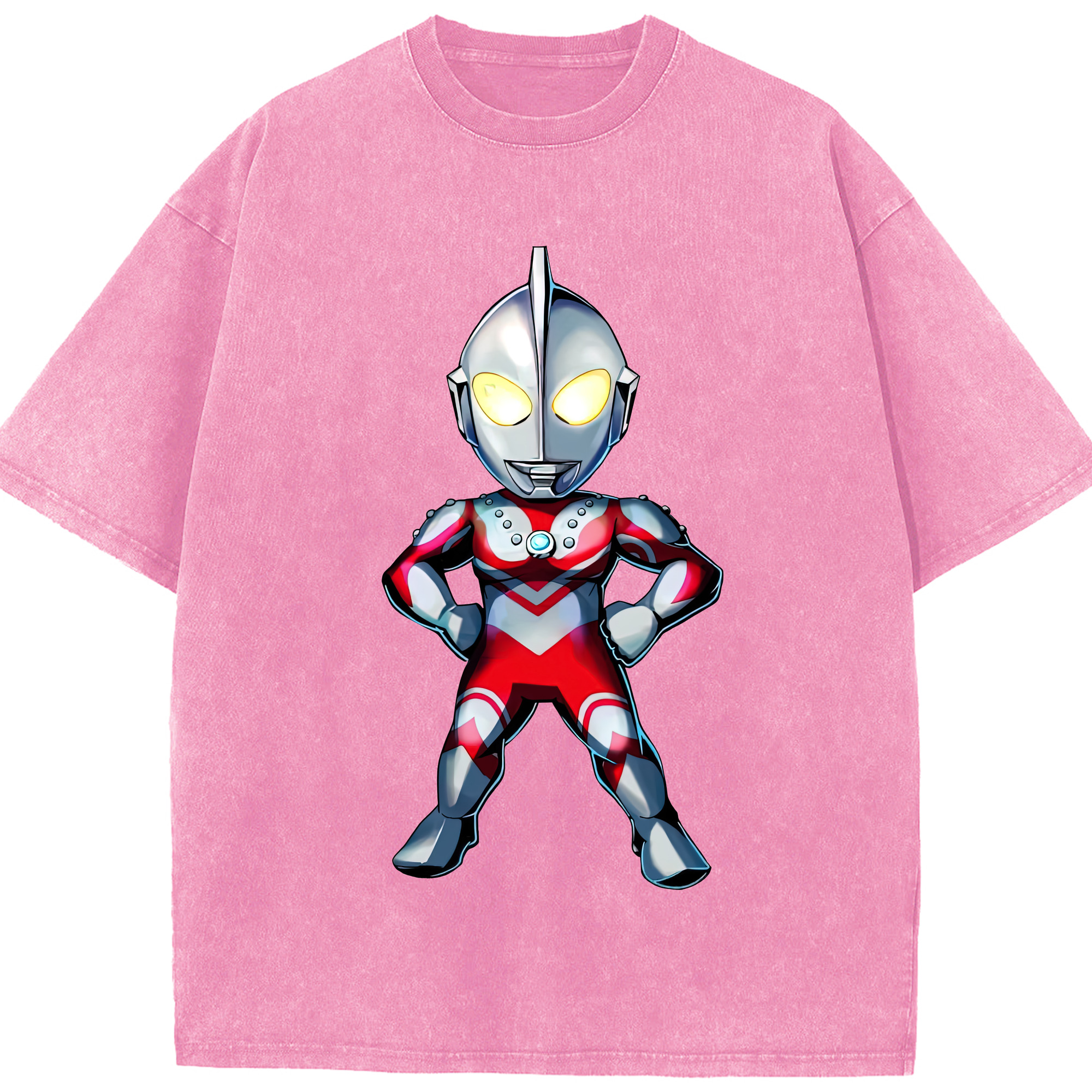 （画像用） ウルトラマン Ultraman 綿100% ヴィンテージ風 半袖Tシャツ（フロントプリント）